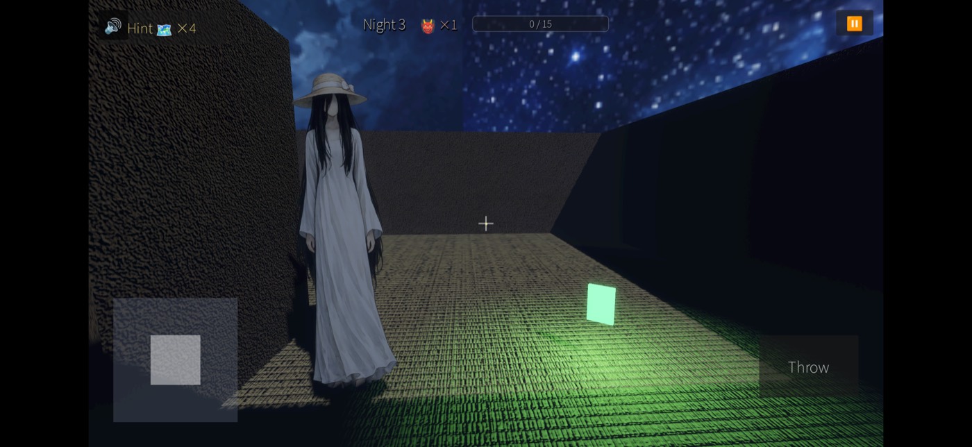 A yokai wandering the grounds at night