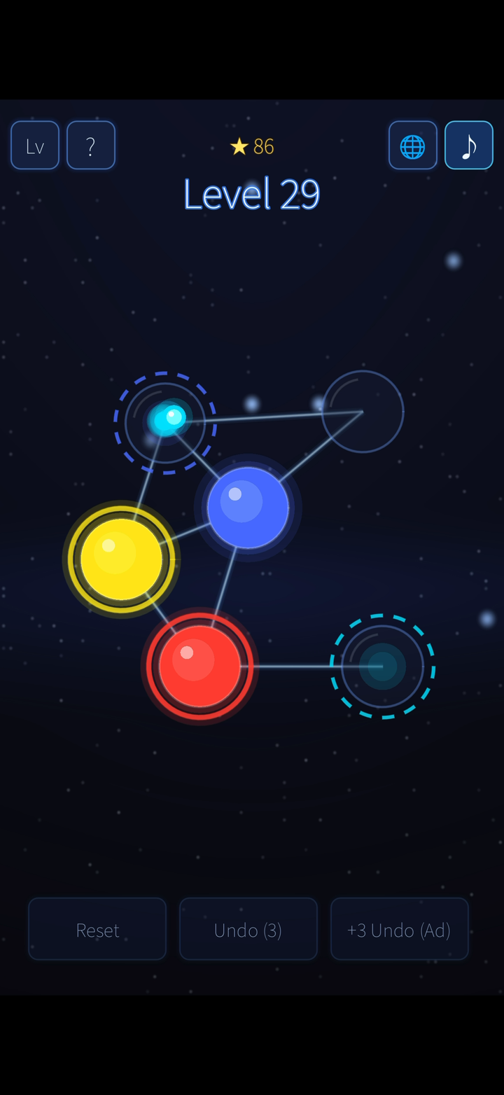 Sliding light along the threads to a connected star